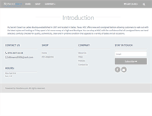 Tablet Screenshot of mysecretclosetinc.com